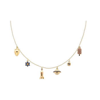 PDPAOLA Les Petites Les PetitesGold Necklace made of 18ct-Gold-Plated Sterling Silver
