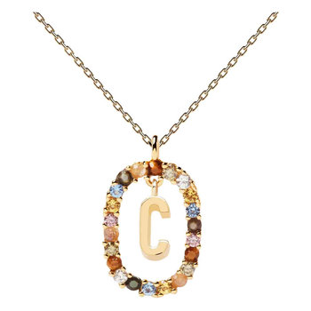 PDPAOLA Letters 2021 Letter C Necklace made of 18ct-Gold-Plated Sterling Silver