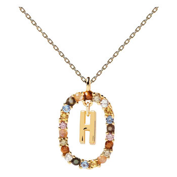 PDPAOLA Letters 2021 Letter H Necklace made of 18ct-Gold-Plated Sterling Silver