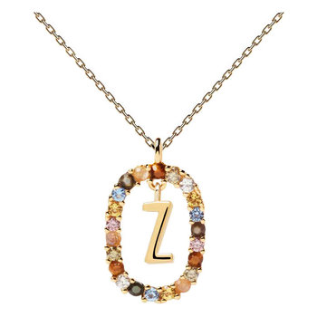 PDPAOLA Letters 2021 Letter Z Necklace made of 18ct-Gold-Plated Sterling Silver