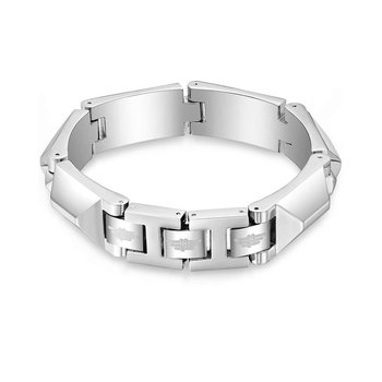 POLICE Geometric Metal Stainless Steel Bracelet