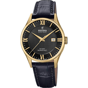 FESTINA Black Leather Strap