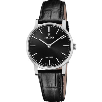 FESTINA Ladies Black Leather