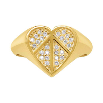 Δαχτυλίδι DOUKISSA NOMIKOU Full Love Chevalier Ring Pave (One Size)
