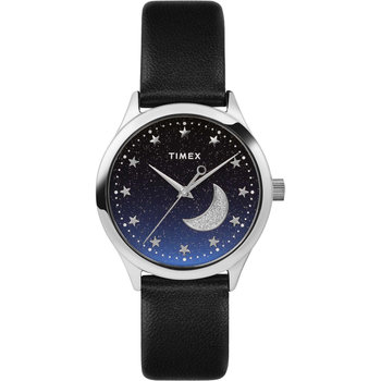 TIMEX Dress Black Leather