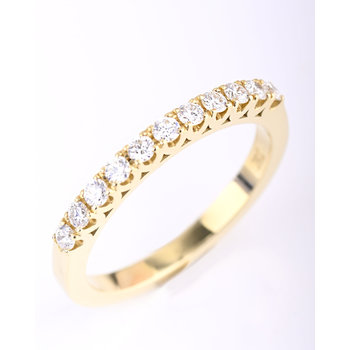 18ct Gold Eternity Ring with Diamond by SAVVIDIS (No 53)