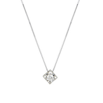 18ct White Gold Necklace with Diamond by Savvidis