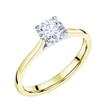 Μονόπετρο δαχτυλίδι SAVVIDIS από χρυσό 18Κ και διαμάντια (No 55)