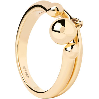PDPAOLA Essentials 18ct-Gold-Plated Sterling Silver Ring (No 56)