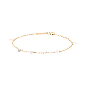 PDPAOLA Essentials 18ct-Gold-Plated Sterling Silver Bracelet with Zircons