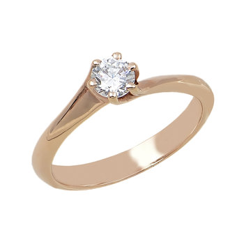 14ct Rose Gold Solitaire