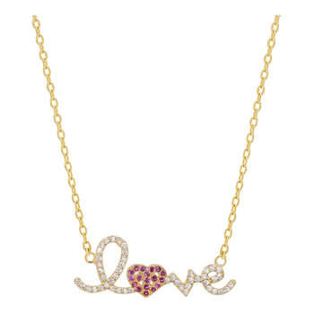 DOUKISSA NOMIKOU My Ruby Love Necklace Pave Gold