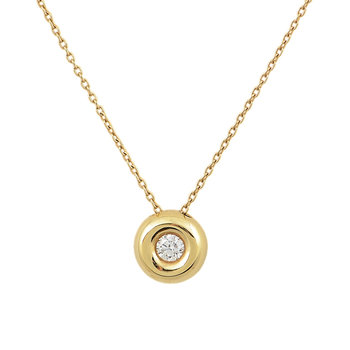 18ct Gold Necklace with Diamonds by  SAVVIDIS