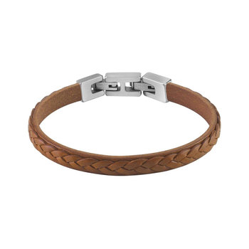 GUESS Tucson Leather and Stainless Steel Bracelet