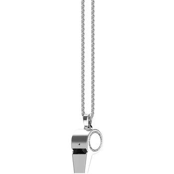 BIKKEMBERGS Energy Stainless Steel Necklace with Diamonds