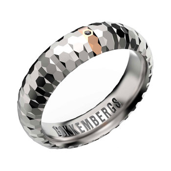 BIKKEMBERGS Geometrics Stainless Steel Ring with Diamonds (No 24)
