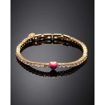 CHIARA FERRAGNI Cuoricino Neon 18ct Gold Plated Bracelet with Heart