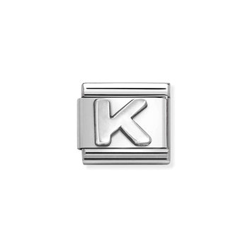 Nomination Link K made of Stainless Steel and Sterling Silver