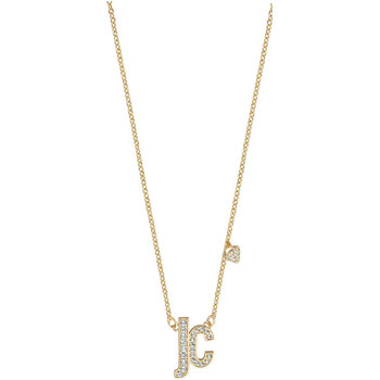 JUST CAVALLI Logo Stainless Steel Necklace with Crystals