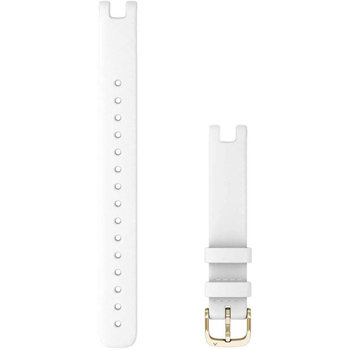 GARMIN Lily White Italian Leather Strap with Cream Gold Hardware (Large)