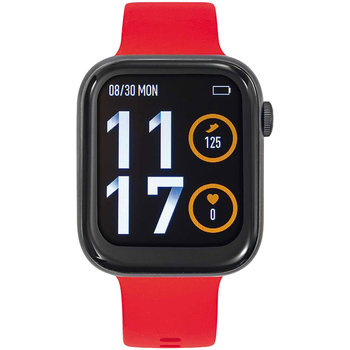 TEKDAY Smartwatch Red Silicone Strap