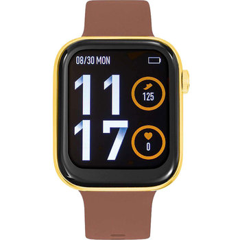 TEKDAY Smartwatch Brown Silicone Strap