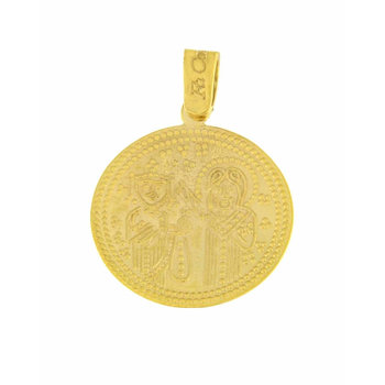 9ct Gold Double Sided Lucky Pendant by FaCaDoro