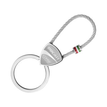 DUCATI CORSE Scudetto Stainless Steel Key Ring