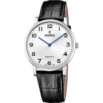 FESTINA Black Leather Strap