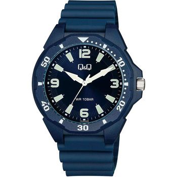 Q&Q Watch Blue Plastic Strap