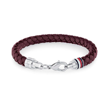 TOMMY HILFIGER Stainless Steel and Leather Bracelet