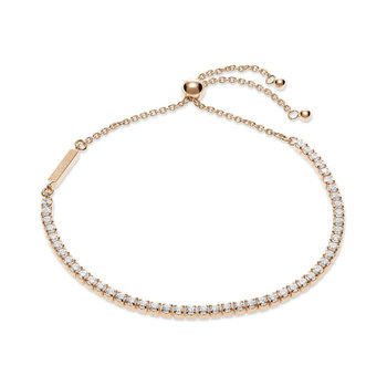 ESPRIT Glow 18ct Rose Gold Plated Sterling Silver Bracelet with Zircons