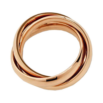 ESPRIT Bold Rose Gold Plated Stainless Steel Ring (Νο 52)