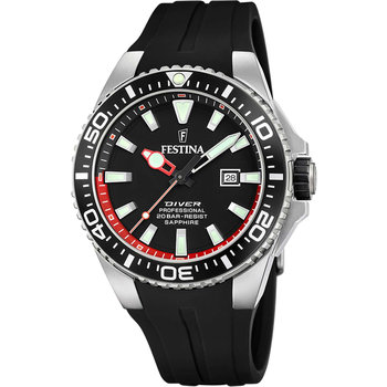 FESTINA Black Rubber Strap