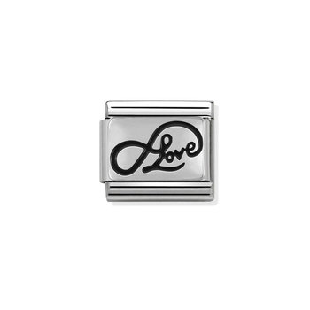 NOMINATION Link Infinity Love made of Stainless Steel with Silver 925