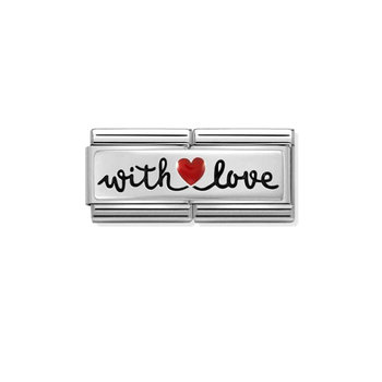 NOMINATION Link With Love made of Stainless Steel with Silver 925 and Enamel