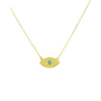 9ct Gold Necklace with Enamel by SAVVIDIS