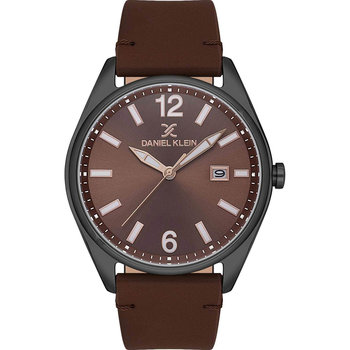 DANIEL KLEIN Brown Leather