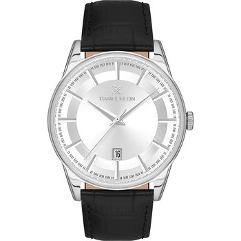 DANIEL KLEIN Black Leather Strap