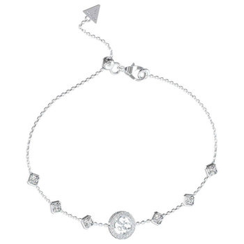 GUESS 4G Crush Stainless Steel Bracelet with Zircons