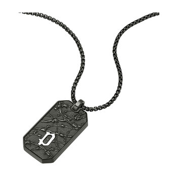 POLICE Wire Stainless Steel ID Tag Necklace