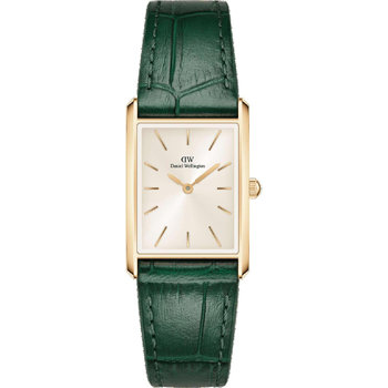 DANIEL WELLINGTON Bound Green Leather Strap