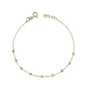 14ct Three Toned Gold Bracelet by SAVVIDIS