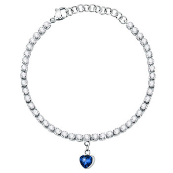 LA PETITE STORY Love Stainless Steel Bracelet with Crystals