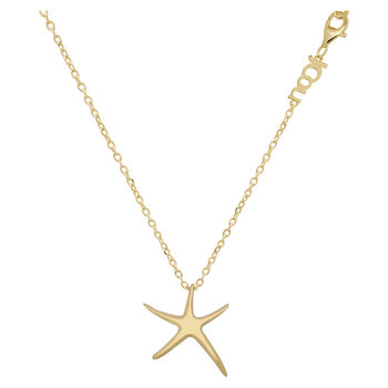 JCOU I Sea You 14ct Gold-Plated Sterling Silver Necklace