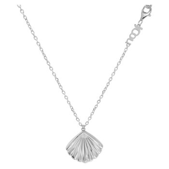 JCOU I Sea You Rhodium-Plated Sterling Silver Necklace