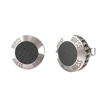 GUESS Racer Tag Stainless Steel Men's Earrings