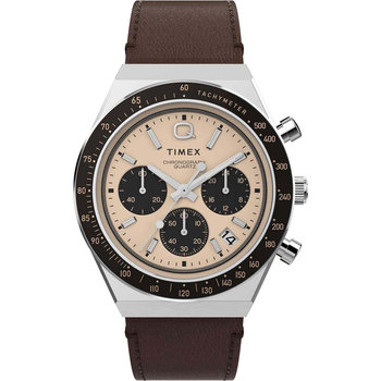 Q Timex Tachymeter Brown