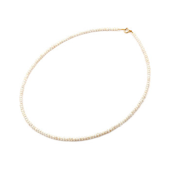 14ct Gold Necklace with Fresh Water Pearls 2.5 - 3.0 mm by SAVVIDIS