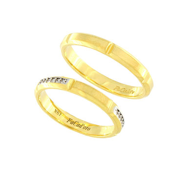 9ct Gold Wedding Rings with